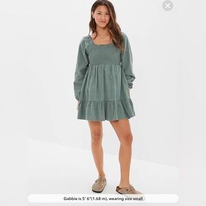 American Eagle Outfitters Green Mini Dress